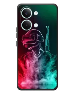 Чехол для Xiaomi Poco X8 Pro Max с картинкой «PUBG — огненный воин»