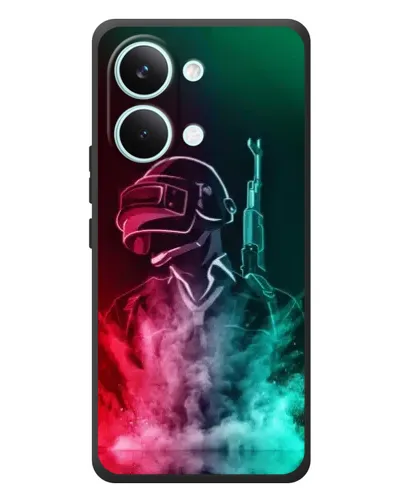Чехол для Xiaomi Poco X8 Pro Max с картинкой «PUBG — огненный воин»