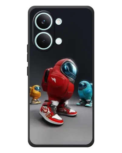 Чехол для Xiaomi Poco X8 Pro Max с картинкой «Among Us — 3D стиль»