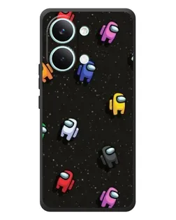 Чехол для Xiaomi Poco X8 Pro Max с картинкой «Космический паттерн Among Us»