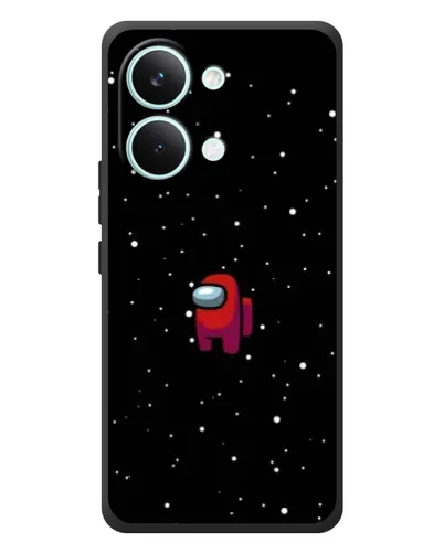 Чехол для Xiaomi Poco X8 Pro Max с картинкой «Красный Among Us»