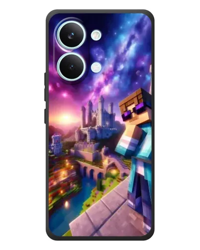 Чехол для Xiaomi Poco X8 Pro Max с картинкой «Стив и космос»