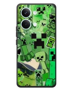 Чехол для Xiaomi Poco X8 Pro Max с картинкой «Криперы Minecraft»