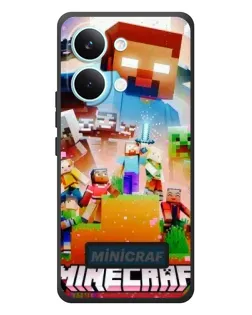 Чехол для Xiaomi Poco X8 Pro Max с картинкой «Minecraft герои игры»