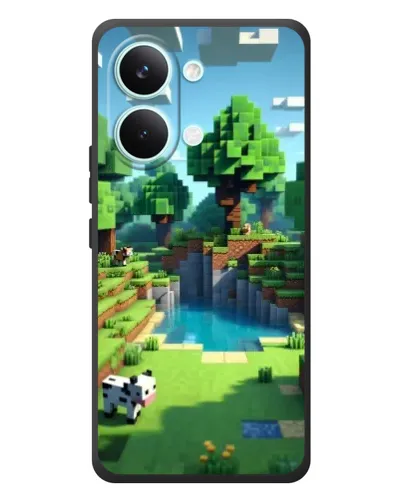 Чехол для Xiaomi Poco X8 Pro Max с картинкой «Minecraft летний день»