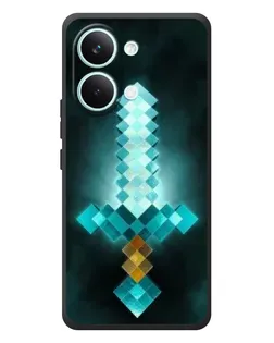 Чехол для Xiaomi Poco X8 Pro Max с картинкой «Алмазный меч неон»