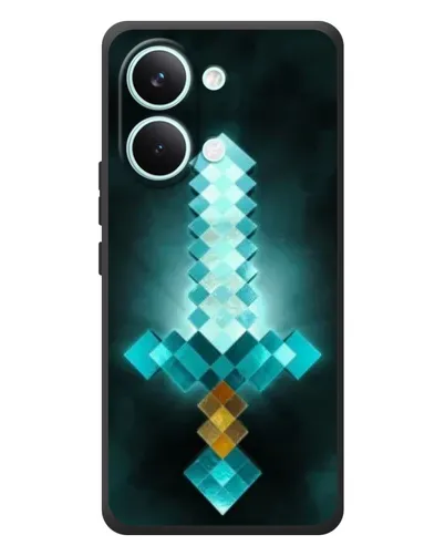 Чехол для Xiaomi Poco X8 Pro Max с картинкой «Алмазный меч неон»