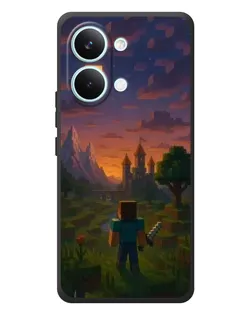 Чехол для Xiaomi Poco X8 Pro Max с картинкой «Стив у башни»