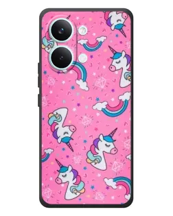 Чехол для Xiaomi Poco X8 Pro Max с картинкой «Unicorn паттерн розовый» Чехол для Xiaomi Poco X8 Pro Max с картинкой «Unicorn паттерн розовый»