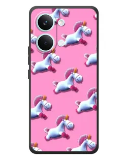 Чехол для Xiaomi Poco X8 Pro Max с картинкой «Единороги на розовом» Чехол для Xiaomi Poco X8 Pro Max с картинкой «Единороги на розовом»