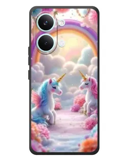 Чехол для Xiaomi Poco X8 Pro Max с картинкой «Радуга и единороги» Чехол для Xiaomi Poco X8 Pro Max с картинкой «Радуга и единороги»