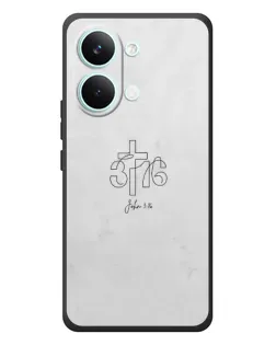 Чехол для Xiaomi Poco X8 Pro Max с картинкой «Иоанна 3:16 Крест»