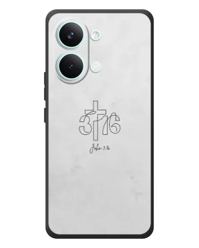 Чехол для Xiaomi Poco X8 Pro Max с картинкой «Иоанна 3:16 Крест»