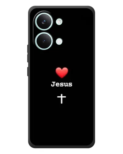 Чехол для Xiaomi Poco X8 Pro Max с картинкой «Сердце - Jesus»