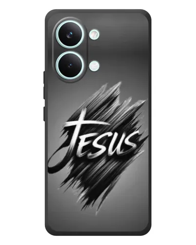 Чехол для Xiaomi Poco X8 Pro Max с картинкой «Надпись Jesus Graffiti»