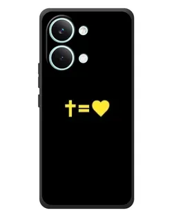 Чехол для Xiaomi Poco X8 Pro Max с картинкой «Сердце и Крест»