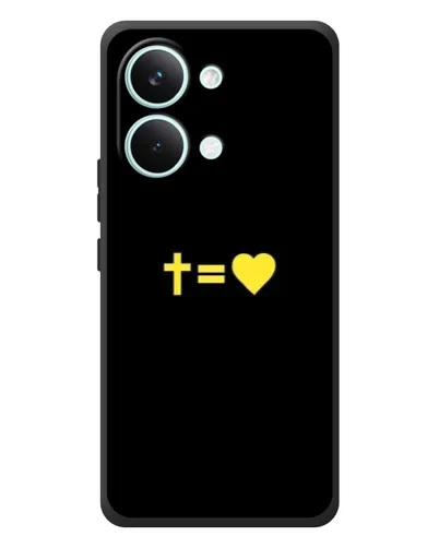 Чехол для Xiaomi Poco X8 Pro Max с картинкой «Сердце и Крест»