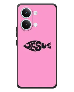 Чехол для Xiaomi Poco X8 Pro Max с картинкой «Розовый символ  Jesus»