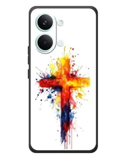 Чехол для Xiaomi Poco X8 Pro Max с картинкой «Акварельный крест»