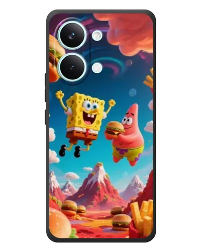 Чехол для Xiaomi Poco X8 Pro Max с картинкой «Космический фастфуд»