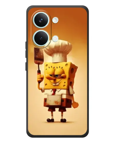 Чехол для Xiaomi Poco X8 Pro Max с картинкой «Губка Боб повар»