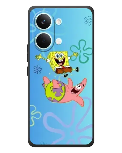 Чехол для Xiaomi Poco X8 Pro Max с картинкой «Спанч Боб и Патрик»