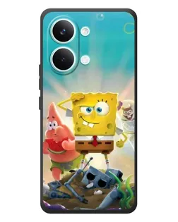 Чехол для Xiaomi Poco X8 Pro Max с картинкой «Спанч Боб победитель»