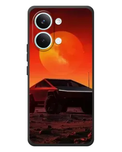 Чехол для Xiaomi Poco X8 Pro Max с картинкой «Cybertruck на Марсе»