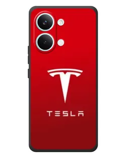 Чехол для Xiaomi Poco X8 Pro Max с картинкой «Tesla Red Classic»