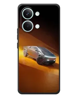 Чехол для Xiaomi Poco X8 Pro Max с картинкой «Cybertruck в пустыне»