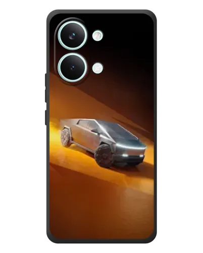 Чехол для Xiaomi Poco X8 Pro Max с картинкой «Cybertruck в пустыне»