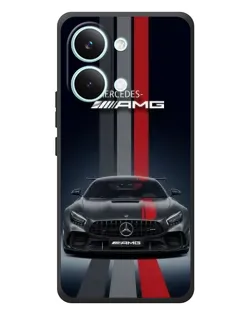Чехол для Xiaomi Poco X8 Pro Max с картинкой «Mercedes — белый карбон»