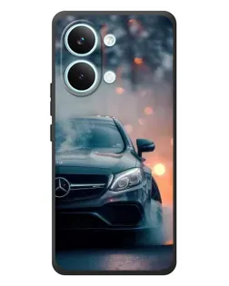 Чехол для Xiaomi Poco X8 Pro Max с картинкой «Mercedes — ночной город»