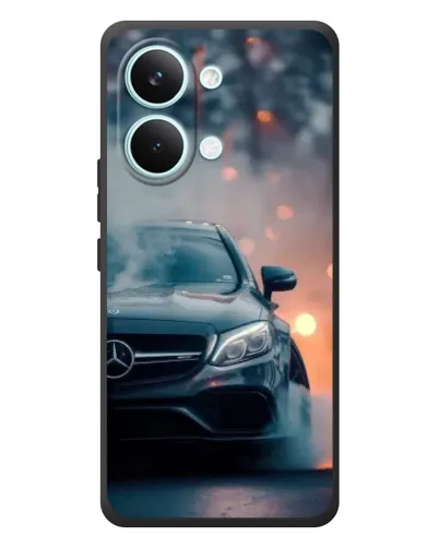 Чехол для Xiaomi Poco X8 Pro Max с картинкой «Mercedes — ночной город»