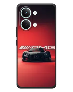 Чехол для Xiaomi Poco X8 Pro Max с картинкой «Mercedes AMG — красная линия»