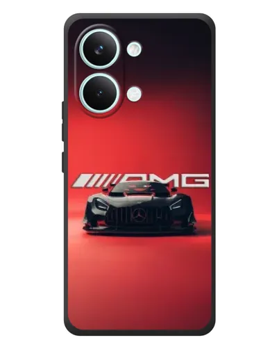 Чехол для Xiaomi Poco X8 Pro Max с картинкой «Mercedes AMG — красная линия»