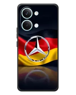 Чехол для Xiaomi Poco X8 Pro Max с картинкой «Mercedes — флаг Германии»