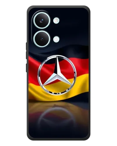 Чехол для Xiaomi Poco X8 Pro Max с картинкой «Mercedes — флаг Германии»