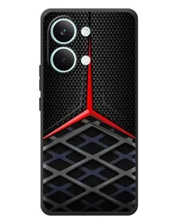 Чехол для Xiaomi Poco X8 Pro Max с картинкой «Mercedes Carbon Grid»