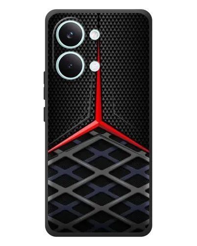 Чехол для Xiaomi Poco X8 Pro Max с картинкой «Mercedes Carbon Grid»