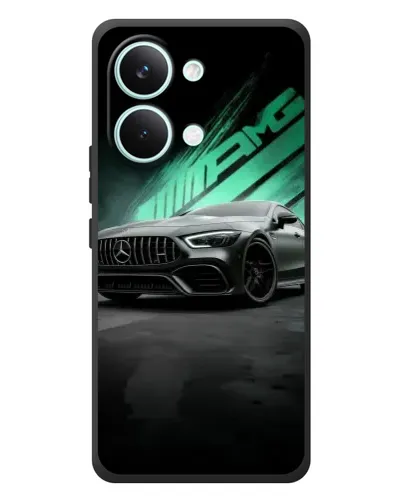 Чехол для Xiaomi Poco X8 Pro Max с картинкой «Темный Mercedes AMG»