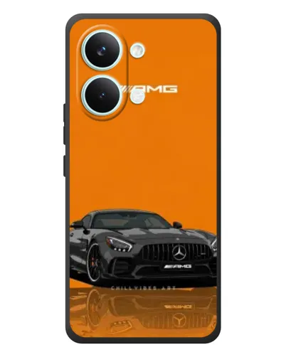 Чехол для Xiaomi Poco X8 Pro Max с картинкой «Оранжевый Mercedes AMG»