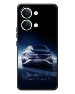 Чехол для Xiaomi Poco X8 Pro Max с картинкой «Ночной Mercedes EQ»