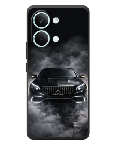 Чехол для Xiaomi Poco X8 Pro Max с картинкой «Mercedes в дыму»