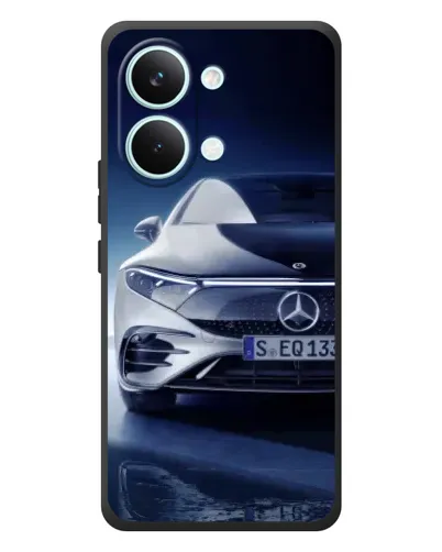 Чехол для Xiaomi Poco X8 Pro Max с картинкой «Mercedes EQ — будущее»