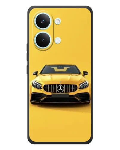 Чехол для Xiaomi Poco X8 Pro Max с картинкой «Желтый Mercedes GT»