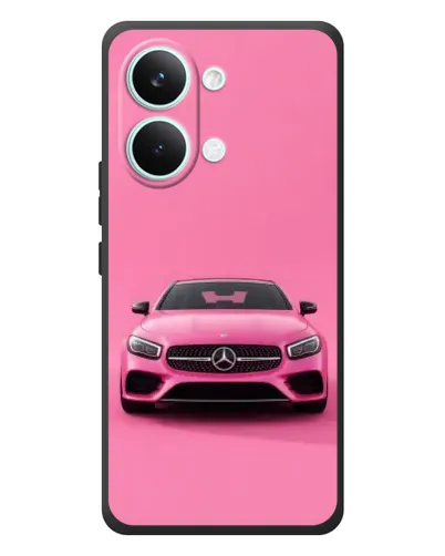 Чехол для Xiaomi Poco X8 Pro Max с картинкой «Розовый Mercedes AMG»