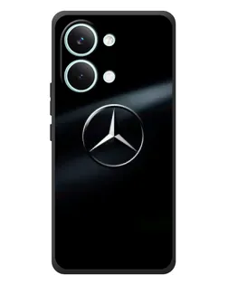 Чехол для Xiaomi Poco X8 Pro Max с картинкой «Mercedes на металле»