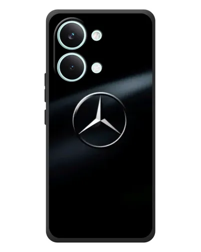 Чехол для Xiaomi Poco X8 Pro Max с картинкой «Mercedes на металле»