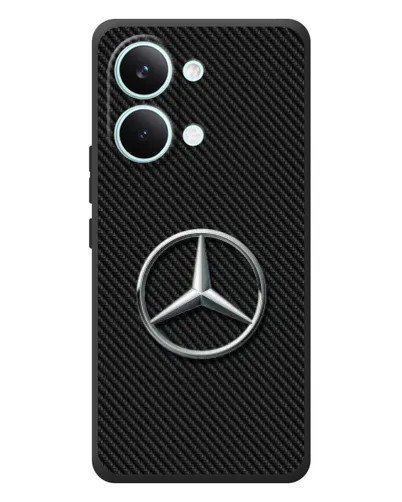 Чехол для Xiaomi Poco X8 Pro Max с картинкой «Карбоновый Mercedes стиль»